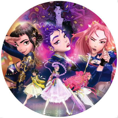 🧩🎤 Puzzle Rond Collector – K-Pop Demon Hunters – 500 pièces Ravensburger 👹✨