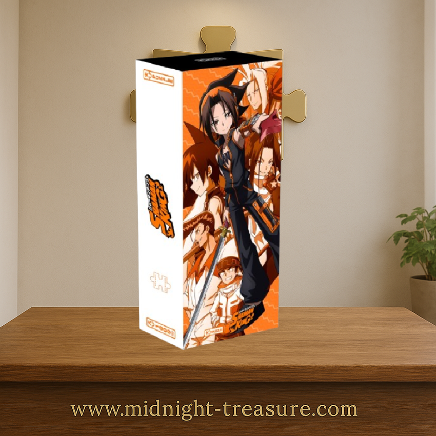 Puzzle Shaman King – 1000 pièces – 50 x 70 cm – Poster inclus. Illustration de Yoh Asakura et des shamans emblématiques du Shaman Fight. Puzzle collector officiel.