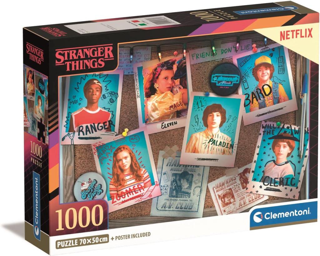 🧩 Puzzle Collector – Stranger Things – Personnages – 1000 pièces + Poster – 70 x 50 cm 🧩