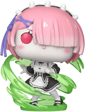 🌪️💗 Funko Pop! Plus N°2116 – Ram (Wind Magic) (Glow in the Dark) – Re:ZERO − Starting Life in Another World (Re:ZERO – Re:vivre dans un autre monde à partir de zéro) 💗🌪️