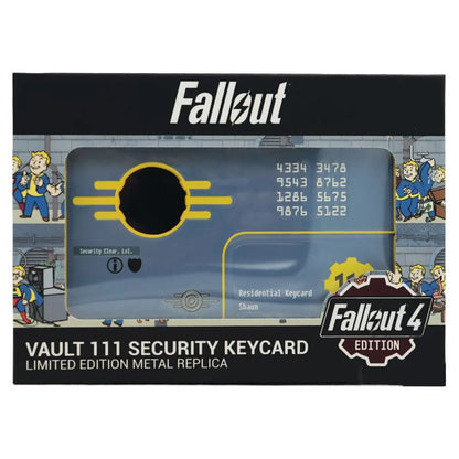 🗝️☢️ Réplique Vault 111 Security Keycard – Shaun – Fallout 4 – Édition Limitée ☢️🗝️