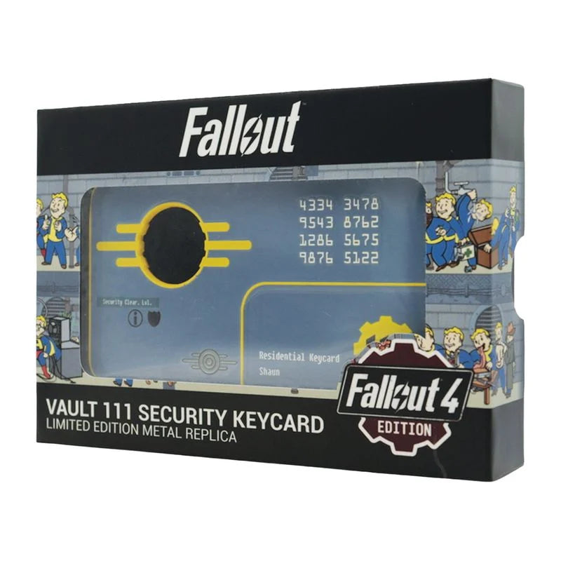 🗝️☢️ Réplique Vault 111 Security Keycard – Shaun – Fallout 4 – Édition Limitée ☢️🗝️