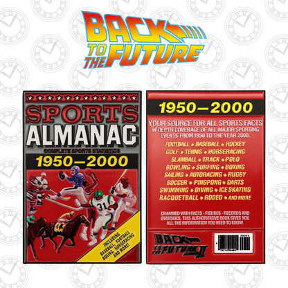 ⏱️📕 Retour vers le futur II – Sports Almanac – Lingot de collection – Édition limitée à 2 015 exemplaires 📕⏱️