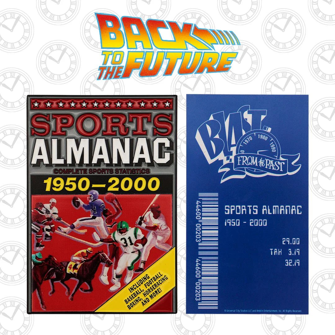 ⏱️📕 Retour vers le futur II – Sports Almanac – Lingot de collection – Édition limitée à 2 015 exemplaires 📕⏱️