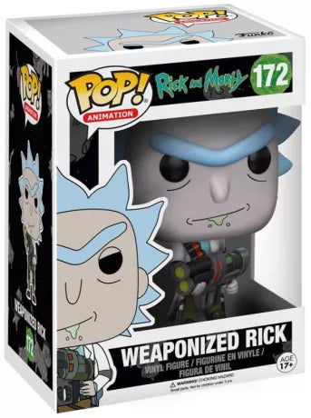 🔫🧪 Funko Pop! Animation N°172 – Weaponized Rick (Rick armé) – Rick and Morty 🧪🔫