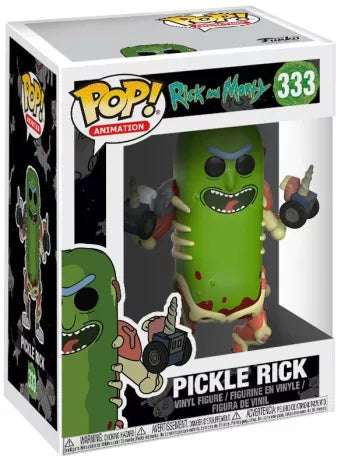🥒🔫 Funko Pop! Animation N°333 – Pickle Rick (Rick Cornichon) – Rick et Morty (Rick and Morty) 🔫🥒