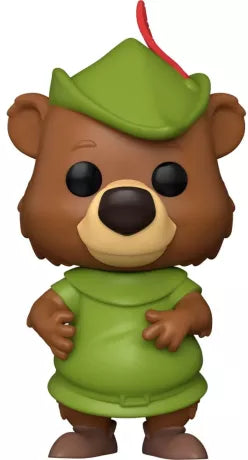 Funko Pop! Disney 1437 - Petit Jean. Figurine représentant le fidèle compagnon de Robin des Bois avec son chapeau vert iconique. Un incontournable pour les collectionneurs Disney.