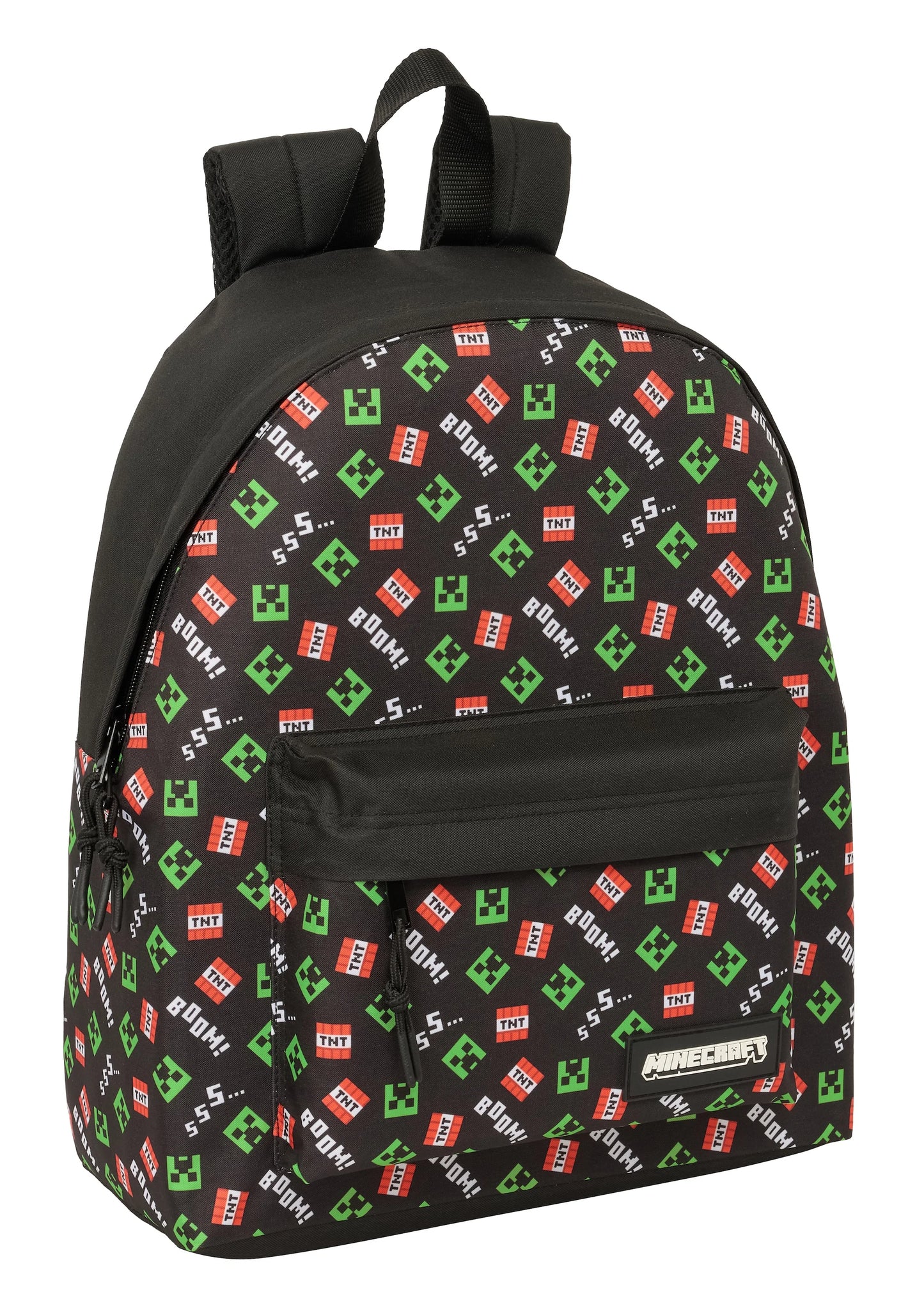 🎒⛏️ Sac à Dos Minecraft – Creeper & TNT – 42 x 33 x 15 cm 💥🟩