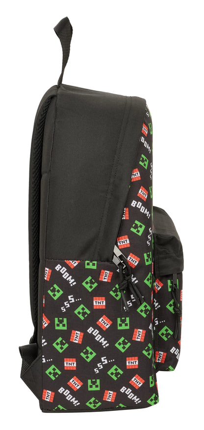 🎒⛏️ Sac à Dos Minecraft – Creeper & TNT – 42 x 33 x 15 cm 💥🟩