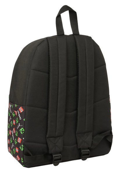 🎒⛏️ Sac à Dos Minecraft – Creeper & TNT – 42 x 33 x 15 cm 💥🟩