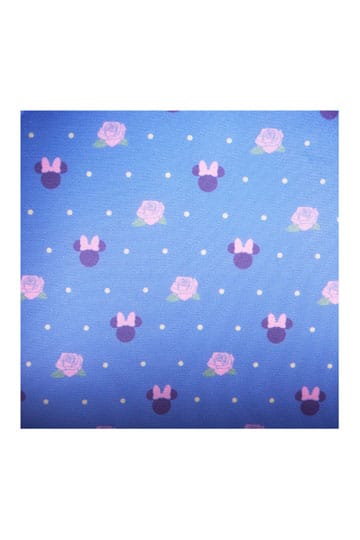 Sac à dos Disney Loungefly – Minnie Floral and Lace. Design rond orné de dentelle rose et de fleurs, avec Minnie au centre. Un accessoire élégant et poétique pour les fans de Disney.