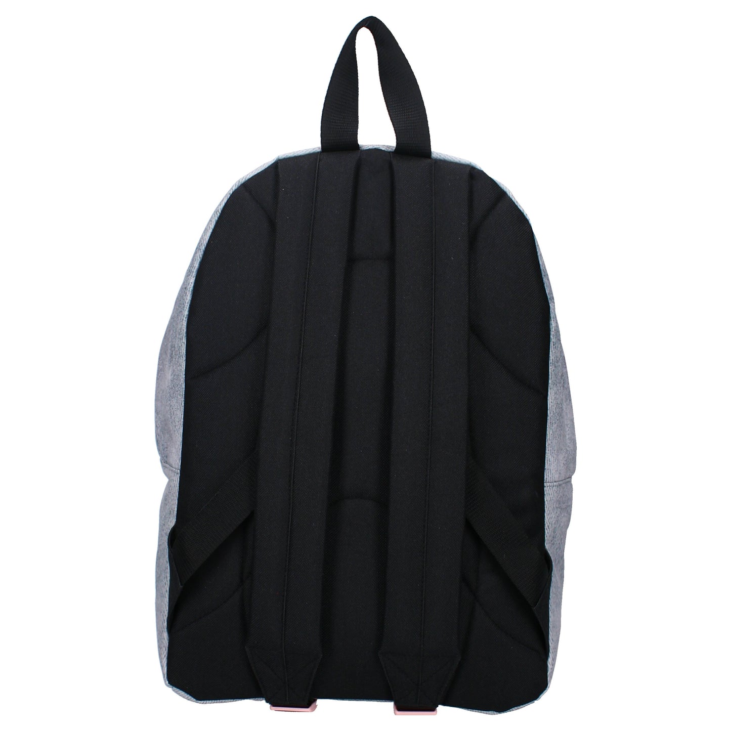 Sac à dos Hello Kitty & Friends – Courageous Crew – 26 cm – Sanrio. Hello Kitty, My Melody et Kuromi sur fond gris effet denim. Un sac adorable parfait pour les fans de l’univers kawaii.