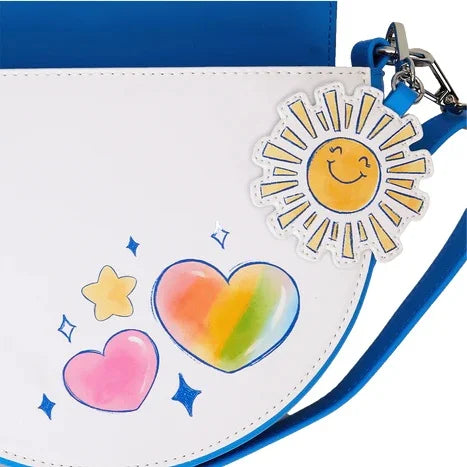 🌈💙 Sac Bandoulière Loungefly – Care Bears (Bisounours) – Arc-en-ciel 💙🌈