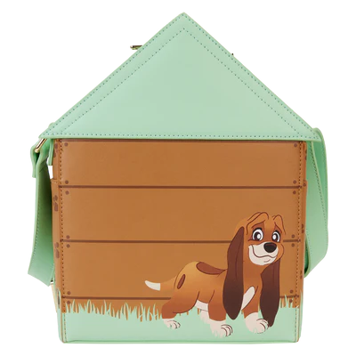 Sac Loungefly – Disney – Doghouse – Chiens Disney – 22 x 15 x 6 cm. Sac en forme de niche avec personnages comme Lady, Clochard, Patch ou Rouky. Un sac 3D unique pour les fans de chiens et de Disney.