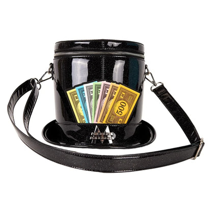 🎩💰 Sac Bandoulière Loungefly – Monopoly Top Hat (Haut-de-Forme) – Hasbro 💰🎩