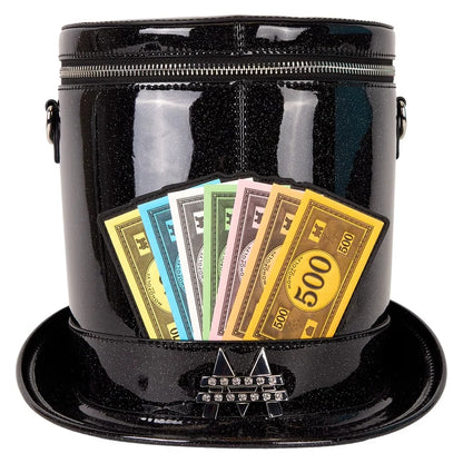 🎩💰 Sac Bandoulière Loungefly – Monopoly Top Hat (Haut-de-Forme) – Hasbro 💰🎩