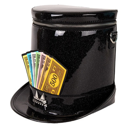 🎩💰 Sac Bandoulière Loungefly – Monopoly Top Hat (Haut-de-Forme) – Hasbro 💰🎩