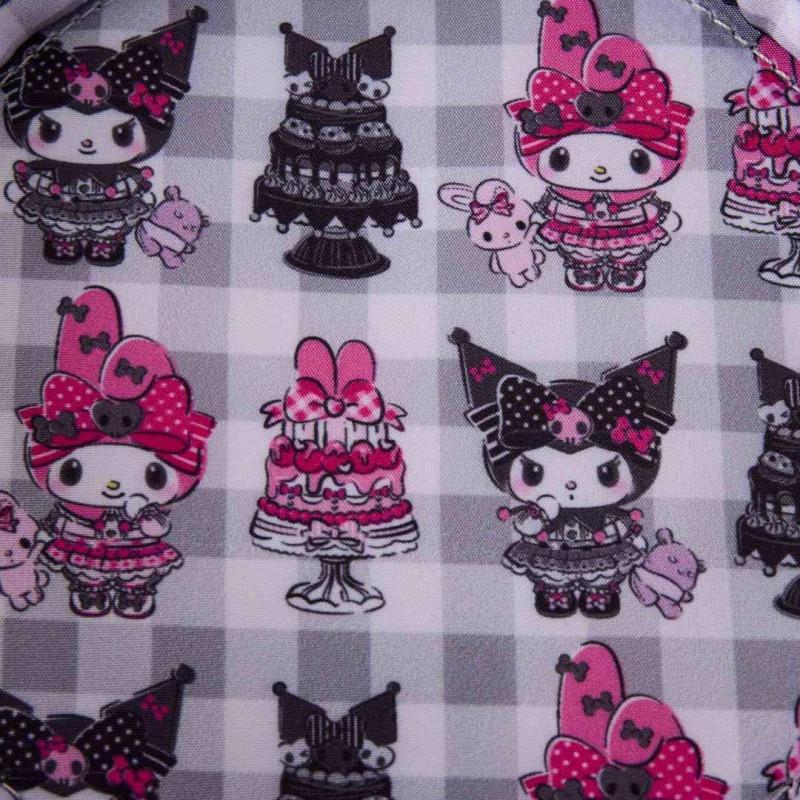 💖🖤 Sac Bandoulière Loungefly – My Melody & Kuromi – Sanrio 🖤💖