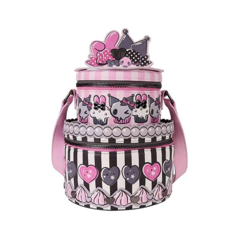 💖🖤 Sac Bandoulière Loungefly – My Melody & Kuromi – Sanrio 🖤💖
