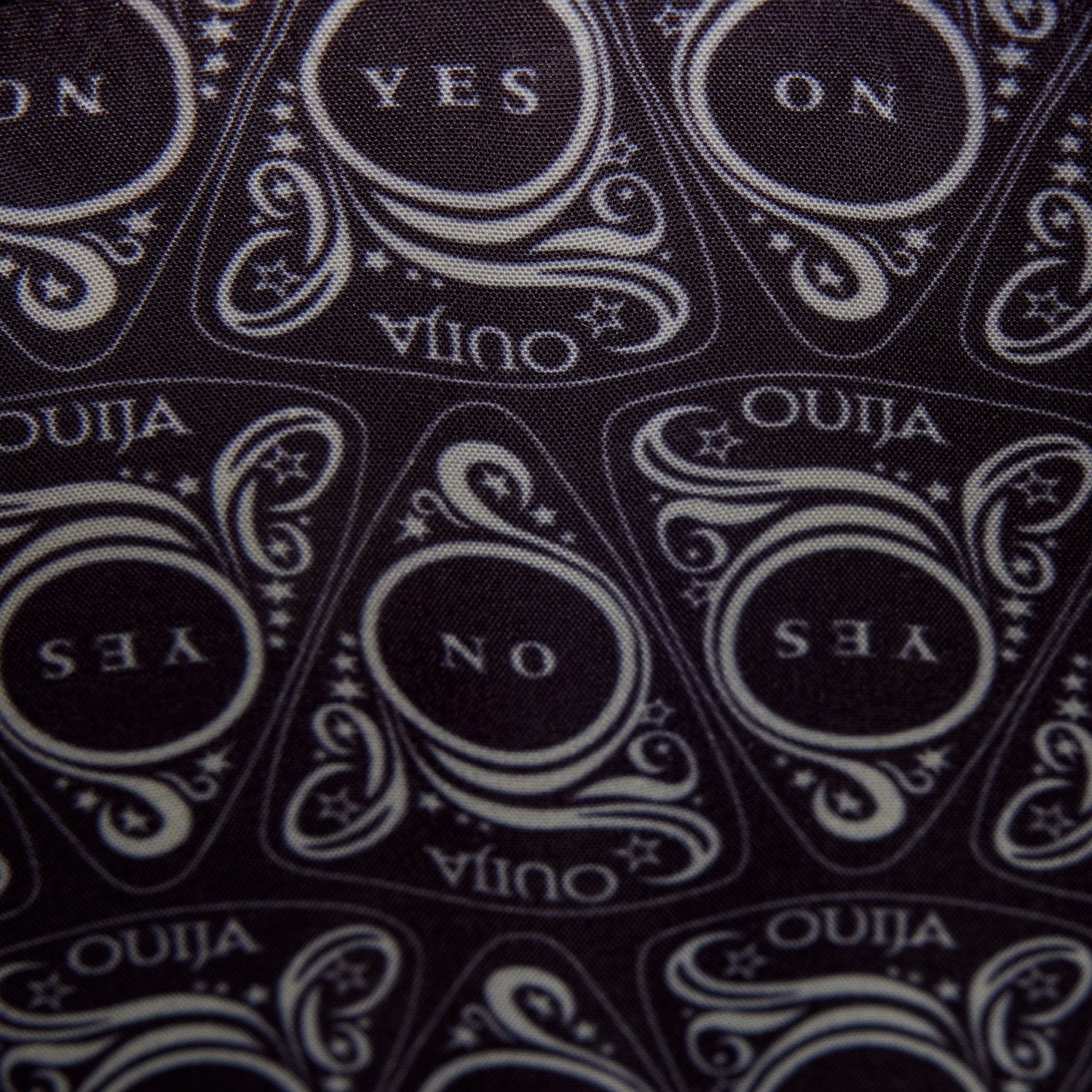 Sac à bandoulière Loungefly – Ouija Planchette Lenticulaire Glow Figural. Forme de planchette avec effet YES/NO et finitions gothiques. Un sac mystique pour les fans d’ésotérisme et de mode alternative.