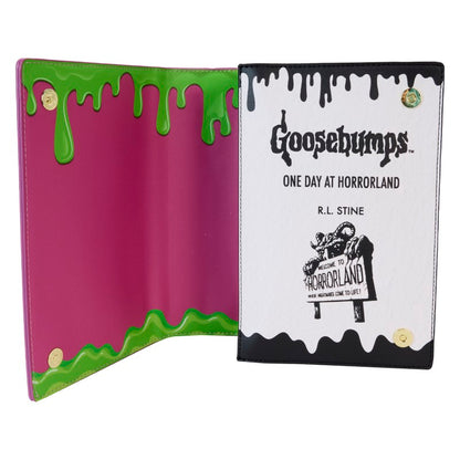 👜📘 Sac à Main Loungefly – Goosebumps / Chair de Poule – One Day at Horrorland – Glow in the Dark 🌌👻