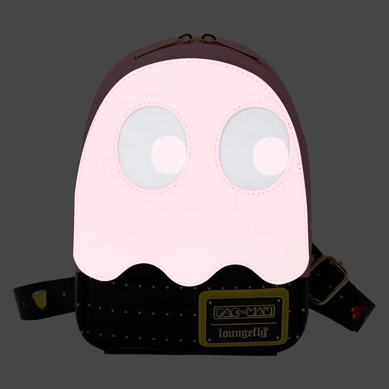 👻🩷 Sac Sling Bandoulière Loungefly – PAC-MAN – Pinky Ghost  15 x 22 x 5 cm🩷👻