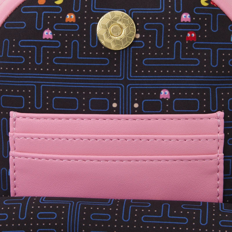 👻🩷 Sac Sling Bandoulière Loungefly – PAC-MAN – Pinky Ghost  15 x 22 x 5 cm🩷👻