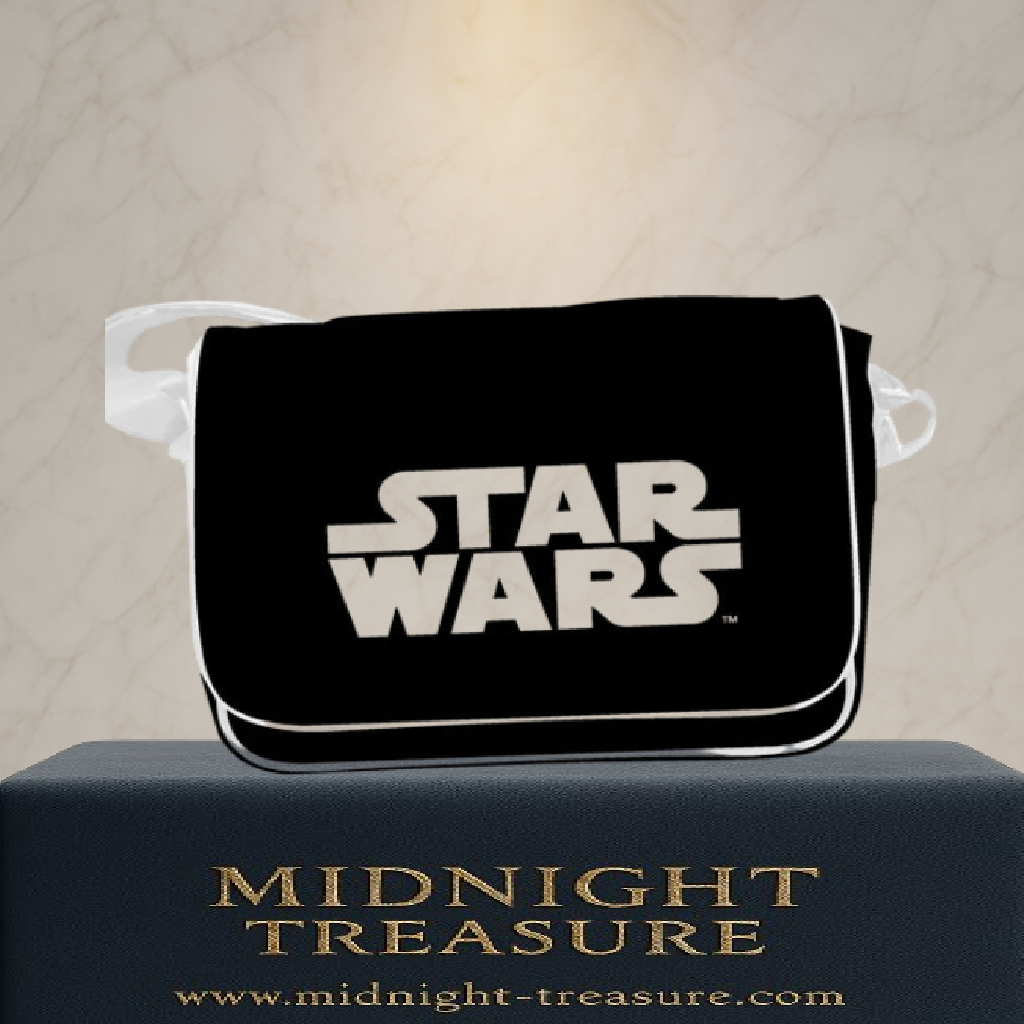 Sacoche Star Wars – Messenger Bag Logo – 27 x 35 cm – Officielle. Sac noir avec logo Star Wars blanc, bandoulière réglable et design pratique. Un accessoire parfait pour les fans de Star Wars.