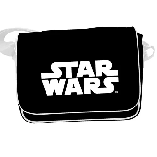 Sacoche Star Wars – Messenger Bag Logo – 27 x 35 cm – Officielle. Sac noir avec logo Star Wars blanc, bandoulière réglable et design pratique. Un accessoire parfait pour les fans de Star Wars.