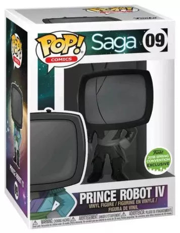 📺🖤 Funko Pop! Comics N°09 – Mourning Prince Robot IV (Prince Robot IV en deuil) – 2018 Spring Convention Limited Edition – Saga 🖤📺