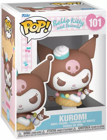 🍦💜 Funko Pop! Hello Kitty and Friends N°101 – Kuromi with Ice Cream (Kuromi avec une glace) – Hello Kitty and Friends (Hello Kitty et ses Amis) 💜🍦