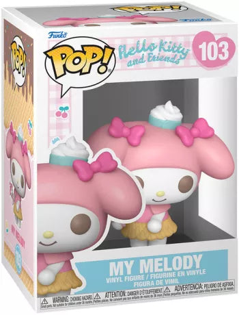 🍦🎀 Funko Pop! N°103 – My Melody with Ice Cream (My Melody avec glace) – Hello Kitty and Friends (Hello Kitty et ses amis) – Sanrio 🎀🍦