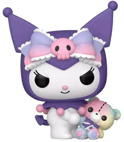 💜🧸 Funko Pop! N°129 – Kuromi with Bear (Kuromi avec ourson) – Special Edition – Hello Kitty and Friends – Sanrio 🧸💜