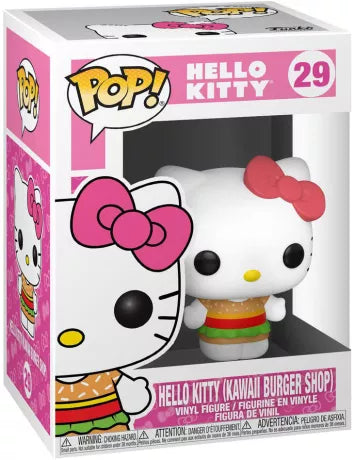 🍔🎀 Funko Pop! Sanrio N°29 – Hello Kitty (Kawaii Burger Shop) 🎀🍔