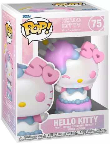 🎂🎀 Funko Pop! Sanrio N°75 – Hello Kitty (50th Anniversary) 🎀🎂