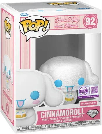 ☁️💎 Funko Pop! N°92 – Cinnamoroll (Diamond) – Elite Limited Edition 7 500 pièces – Hello Kitty and Friends (Hello Kitty et ses amis) – Sanrio 💎☁️