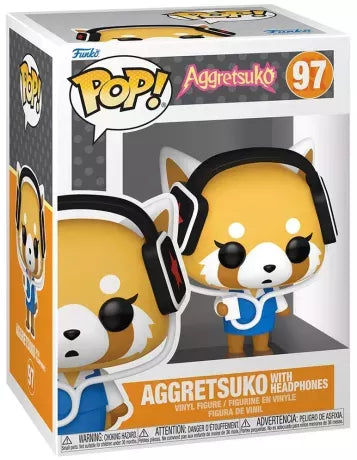 🎧🐼 Funko Pop! N°97 – Aggretsuko with Headphones (Aggretsuko avec casque) – Aggretsuko 🐼🎧