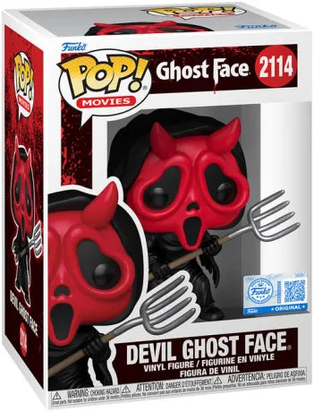 😈🔱 Funko Pop! Movies N°2114 – Devil Ghost Face (Ghost Face démoniaque) – Scream – Exclusive (Exclusivité) 🔱😈
