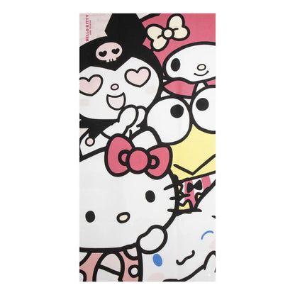 🏖️🎀 Serviette de Plage Hello Kitty & Friends – 70x140 cm – Kawaii 🌸🏖️