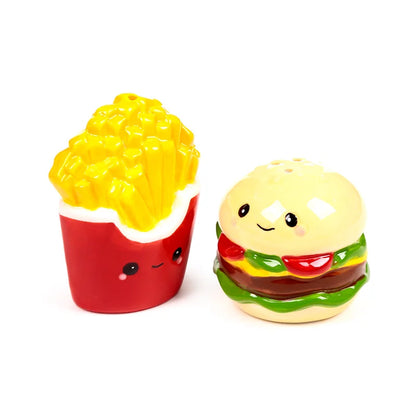 🍔🍟 Set Salière & Poivrière – Burger & Frites – Kawaii 🍟🍔