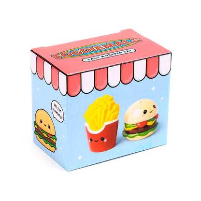 🍔🍟 Set Salière & Poivrière – Burger & Frites – Kawaii 🍟🍔
