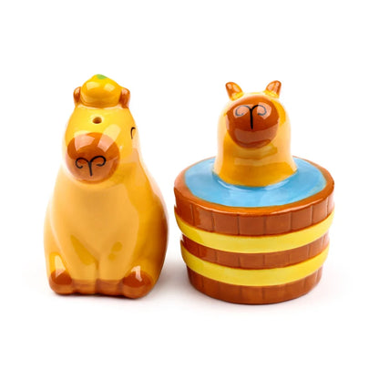 🐹🧂 Set Salière & Poivrière – Duke le Capybara – Kawaii 🧂🐹