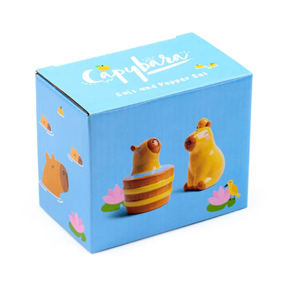 🐹🧂 Set Salière & Poivrière – Duke le Capybara – Kawaii 🧂🐹