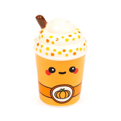 🎃☕ Set Salière & Poivrière – Latte Épicé à la Citrouille – Kawaii ☕🎃