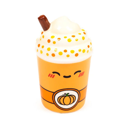 🎃☕ Set Salière & Poivrière – Latte Épicé à la Citrouille – Kawaii ☕🎃
