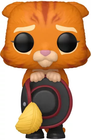 🐱✍️👢 Funko Pop! N°1596 – Puss in Boots (Le Chat Potté) – Dédicacée par Boris Rehlinger, voix française officielle – Shrek 👢✍️🐱