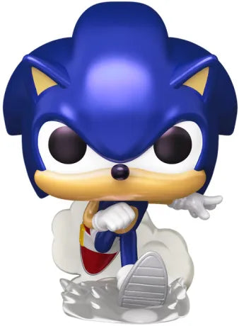 Funko Pop! Sonic the Hedgehog – Sonic (N°1114) Pearlescent. Figurine dynamique du hérisson bleu en pleine course, avec effet nacré et base translucide.