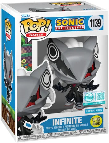 🖤⚡ Funko Pop! N°1139 – Infinite – Glow in the Dark (Supreme Exclusive) – Sonic the Hedgehog ⚡🖤