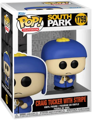😐🐹 Funko Pop! Television N°1759 – Craig Tucker with Stripe – South Park 🐹😐