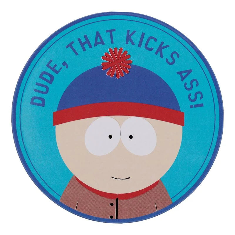 🍻🏔️ South Park – Cartman, Stan, Kyle & Kenny – Lot de 4 sous-verres en métal 🏔️🍻